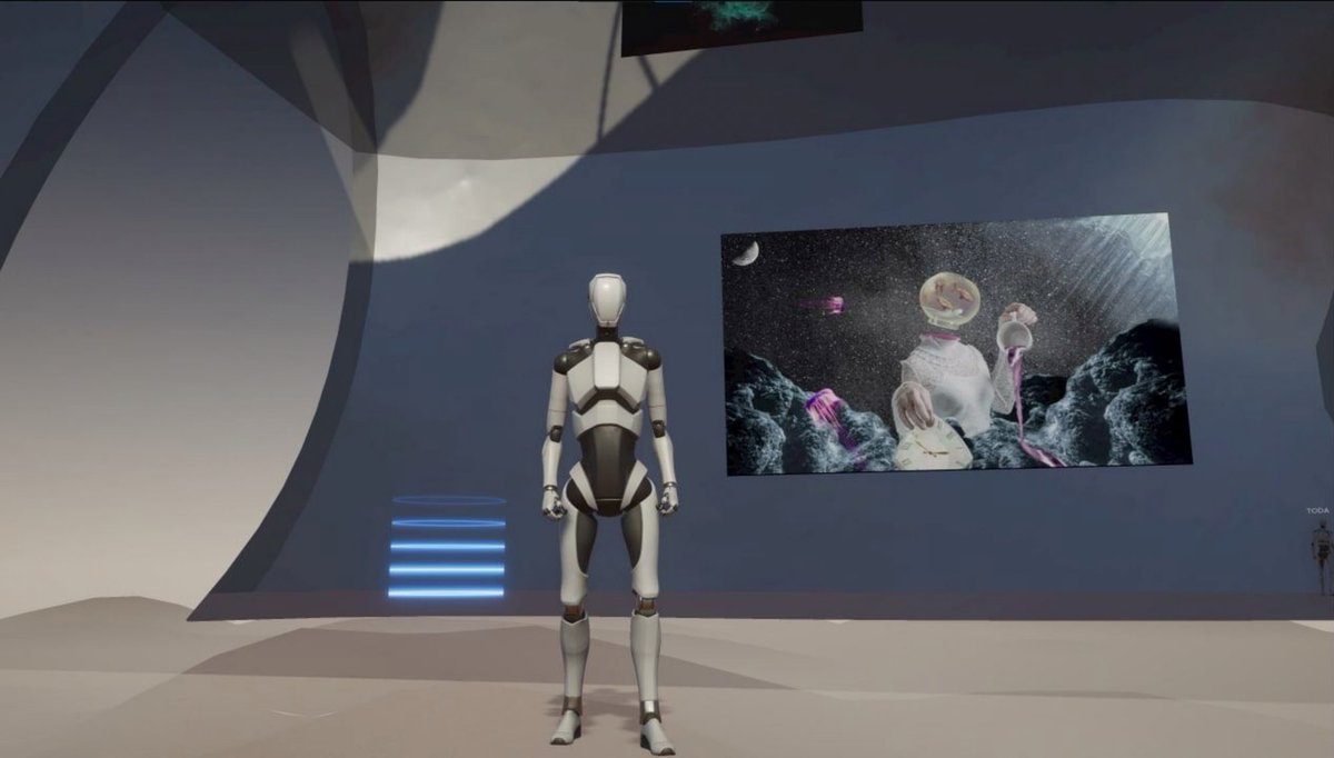 Some of the snapshots from the #metaverse gallery made for @ToDA_Dubai Digital Extravaganza ⭐️

We love to create new digital spaces and collaborate with institutions and artists making the Metaverse experience available for more people across the world ❤️

#digitalart #vrart