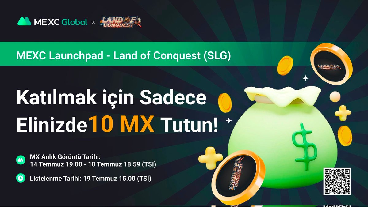 EtkinlikAvcisi's tweet photo. #LAUNCHPAD🔥

🏆3.333.334 Land of Conquest ( $SLG ) Ödüllü Launchpad Oturumu #MEXC’de Başlıyor!

🗳Launchpad Tarihi: 14 Temmuz 19:00 – 18 Temmuz 18:59

👉Hesap Açın: https://t.co/5Nqc31UFT7

📌Ayrıntılar: https://t.co/MXSA642RvR

@LandofConquest

#MEXCTR #MX #Launchpad #Bitcoin https://t.co/LfoNEgvAmN