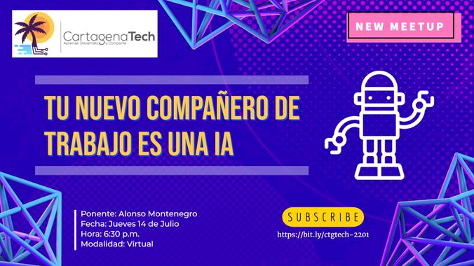 CartagenaTech's tweet photo. 🚨 Llegó el día! Hoy es nuestra charla. No te quedes por fuera. 
Si no estás inscrito, ingresa ya a https://t.co/5ZsoytwEy6
Si ya estás inscrito, agrega el recordatorio en tu calendario!
La charla es hoy a las 6:00pm (si, cambió, inicia media hora antes) #cartagena #tech https://t.co/4OKmwWehCv