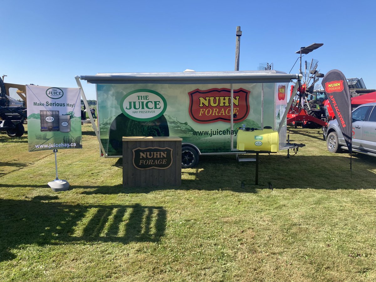 Today we are live from St.Jacobs for the <a href="/ForageCouncil/">ON Forage Council</a> #ForageExpo - come on over! 
#TheJuice #JuiceKeepItCool #MakeSeriousHay #Hay2022 #MadeInCanada #CanadianAgriculture