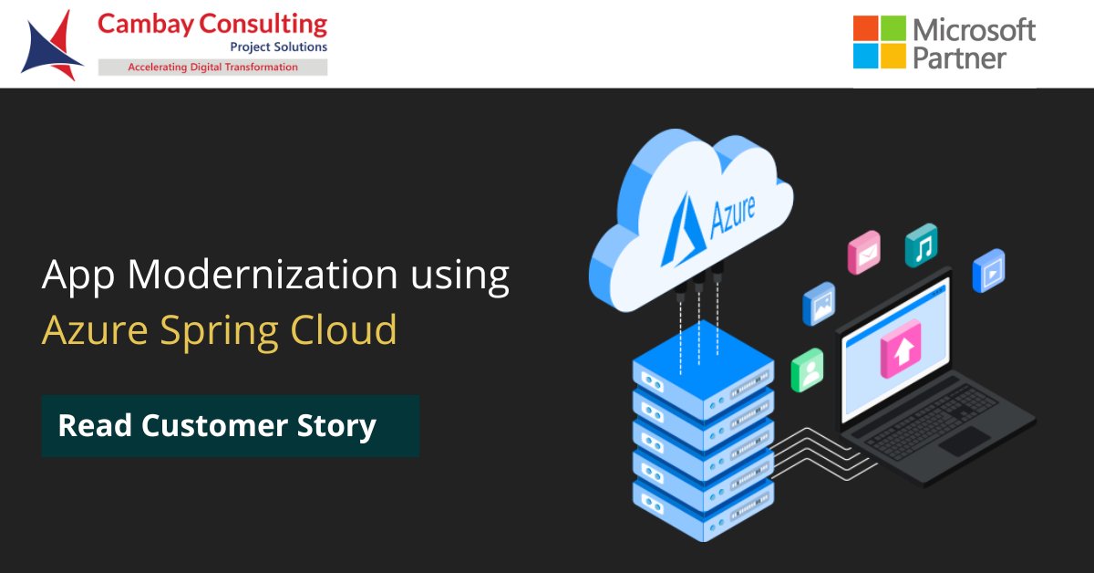 cambayllc's tweet image. #ApplicationModernization using #AzureSpringCloud

Learn how Cambay helped a leading ESG company use Spring Cloud to develop multi-tenant solutions and accelerate digital transformation. 

bit.ly/3P8XN2i
#JavaonAzure #Azure #mspartner