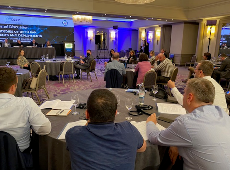 CLDP_DOC's tweet photo. At CLDP and @StateCDP #hybrid regional workshop in #Zagreb on #Secure #5G hearing private sector insights on successful #OpenRAN deployments from @openRANpolicy @RakutenSymphony @Nokia #EricssonNikolaTesla @Mavenir @Dell https://t.co/feaXTt6eVb