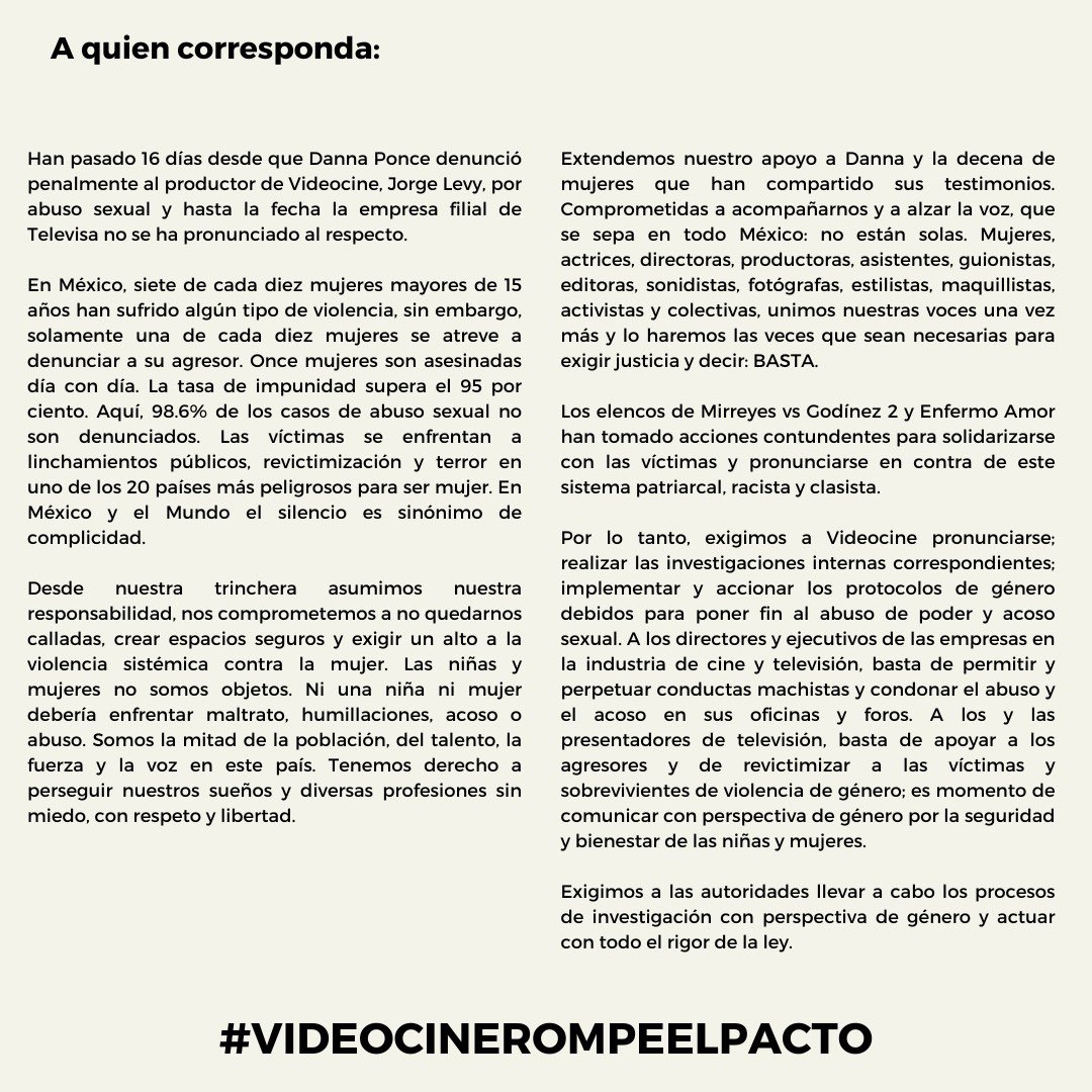 erendiritas's tweet photo. #VideocineRompeElPacto https://t.co/LdxsGOoQ80