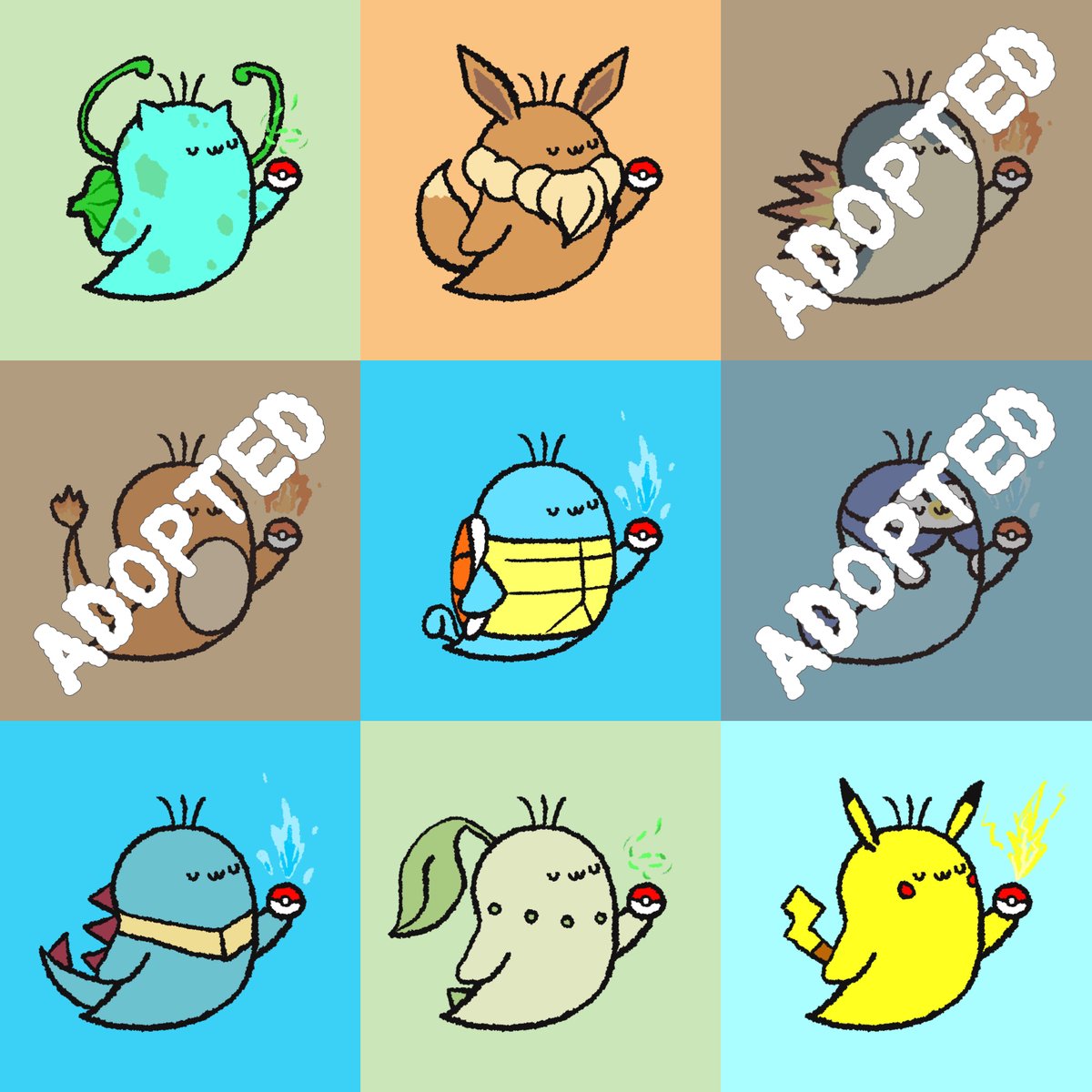 Pokemon uwu collection💕

✨3/9 are adopted!
💸Floor price: 0.005 $ETH 
⛽️#Polygon no gas fee
❤️1/1 Unique Collectibles NFT

Check out the uwu collection here👇👇👇👇
🔗opensea.io/collection/uwu…

#NFT #NFTs #NFTCommunity #opensea #OpenSeaNFT #NFTartist #NFTcollector #NFTDrop