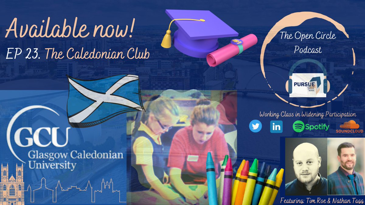 PURSUE2020's tweet photo. 📢EP23. #TOCP welcomes 🏴 @ntagg20 @CalClubGCU to discuss an amazing programme in #Glasgow @GCU_GSBS that engages students and families from #primary to #highereducation 🙌👀 Many talk...few do! #Getinspired and tune in here>https://t.co/HktYAJMoQ0 https://t.co/6be6vWyP0I