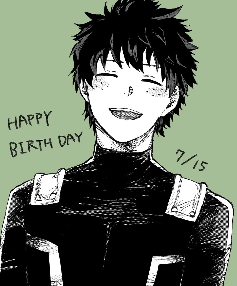 お誕生日おめでとう！
誰よりも強くて優しいあなたが大好きです！
#緑谷出久生誕祭2022
#緑谷出久誕生祭2022