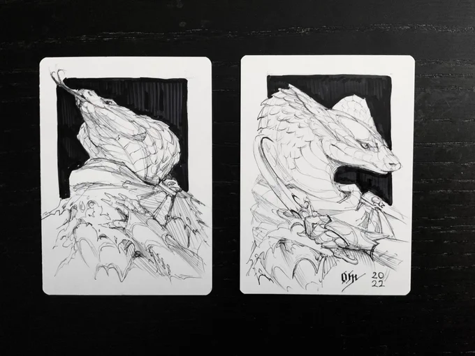 some serpent lads for AP ink sketches 