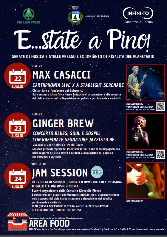 #100torri Pino Torinese. Musica sotto le stelle is.gd/UWfxST
