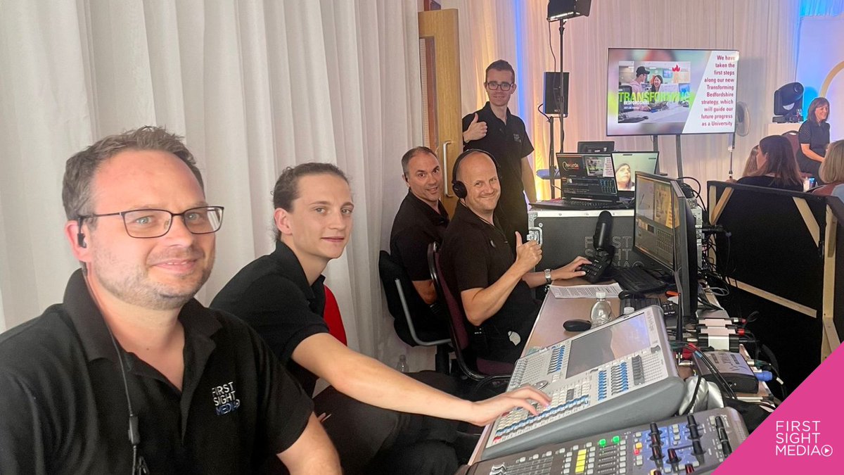 firstsightmedia's tweet photo. Awards time!
Behind the scenes at the @uniofbeds Vice Chancellor’s #ProudToBeBeds Awards 2022.
Our team had the #TechnicalProduction covered for the best experience for those in-person and online.
#Hybrid #FirstSightMedia #Live #EventProduction #AV #LiveStream https://t.co/QRPhLWifGs