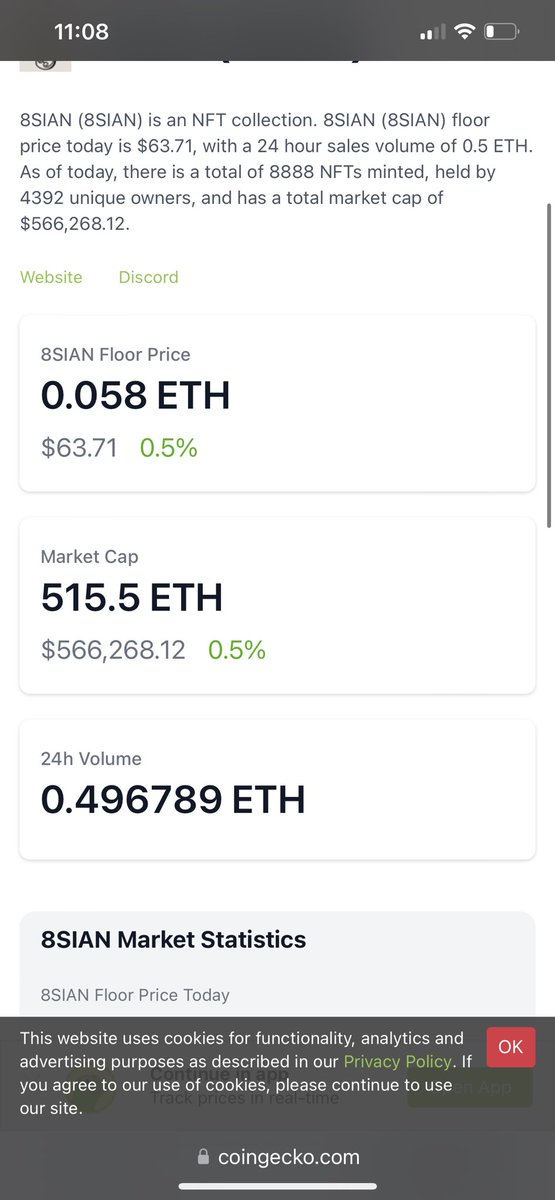 daevif's tweet image. Almost 600k market cap for @8sianNFT 😱🔥🔥 #8SIAN #8SIANNFT