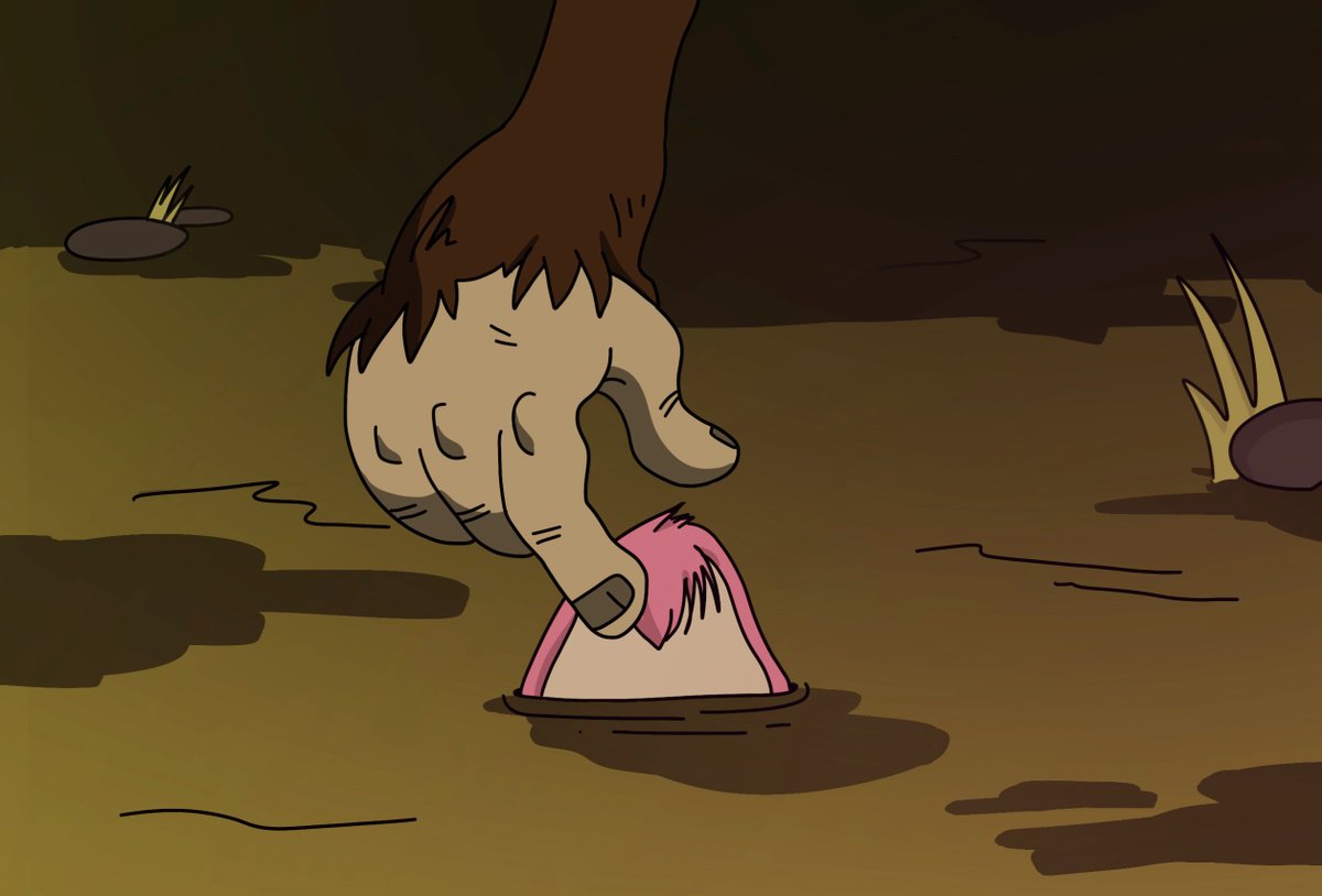 boredoddities's tweet photo. Chapter III 

The swamp's surface is now covered with odd little things. 
Curiosity kicks in and the ape starts picking some up.

Like, comment and RT for more... 

Type "ODD" for Chapter IV 

#boredoddities https://t.co/vQtIs3cz79