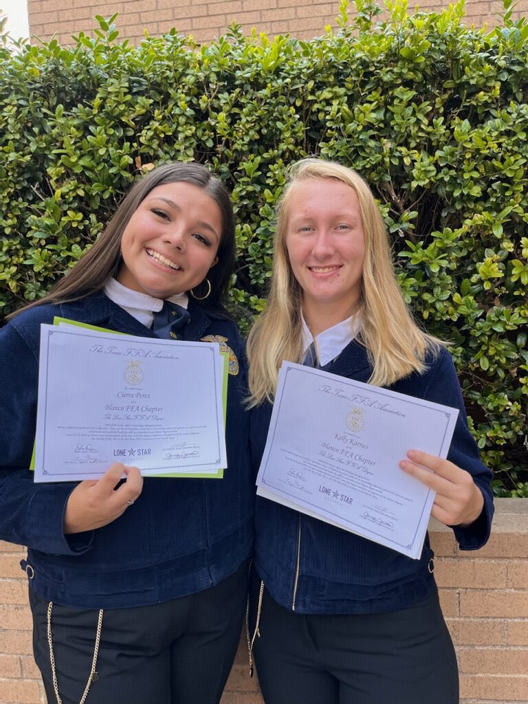 Our FFA officers and teachers are in Fort Worth this week for their state convention! Good times are being had and congrats to Cierra Perez and Kelly Karnes on their Lone Star FFA Degree!