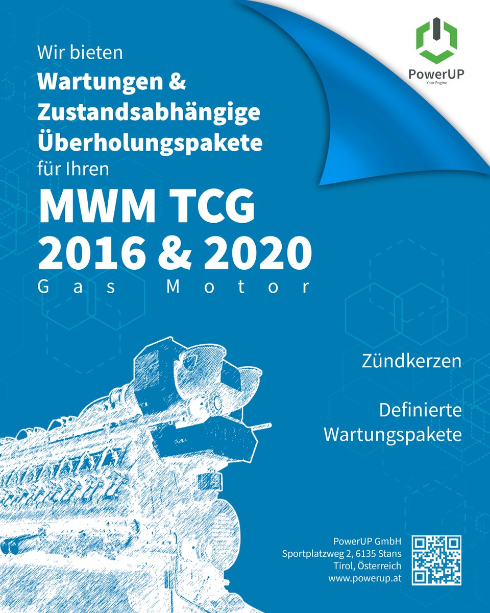 [DE] Mit unserer Expertise im Bereich Gasmotoren bieten wir Wartungs- und zustandsbasierte Überholungspakete für Ihren MWM TCG 2016 &amp; 2020 Gasmotor an.

Weitere Informationen: powerup.at/mwm/

#powerup #mwm #gasmotor #caterpillar #wartung #überholung #service