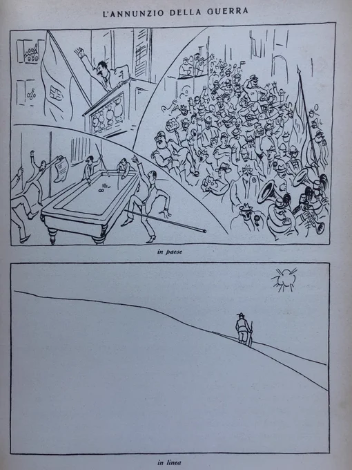 Giuseppe Novello &amp; Paolo Monelli, « La guerra è bella ma è scomoda », 1936 