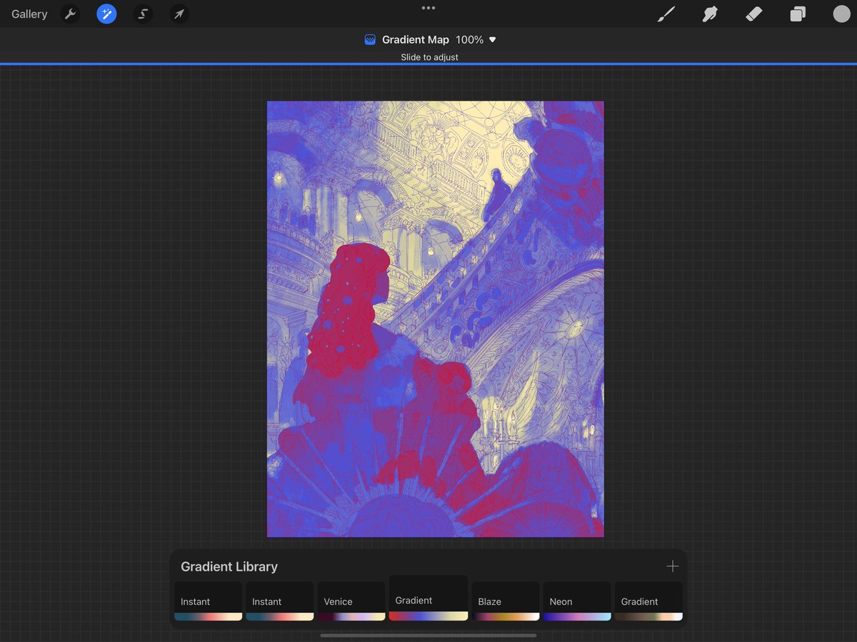 It automatically works in the default Gradient Maps that Procreate already has built in

But what if you wanna make your own?