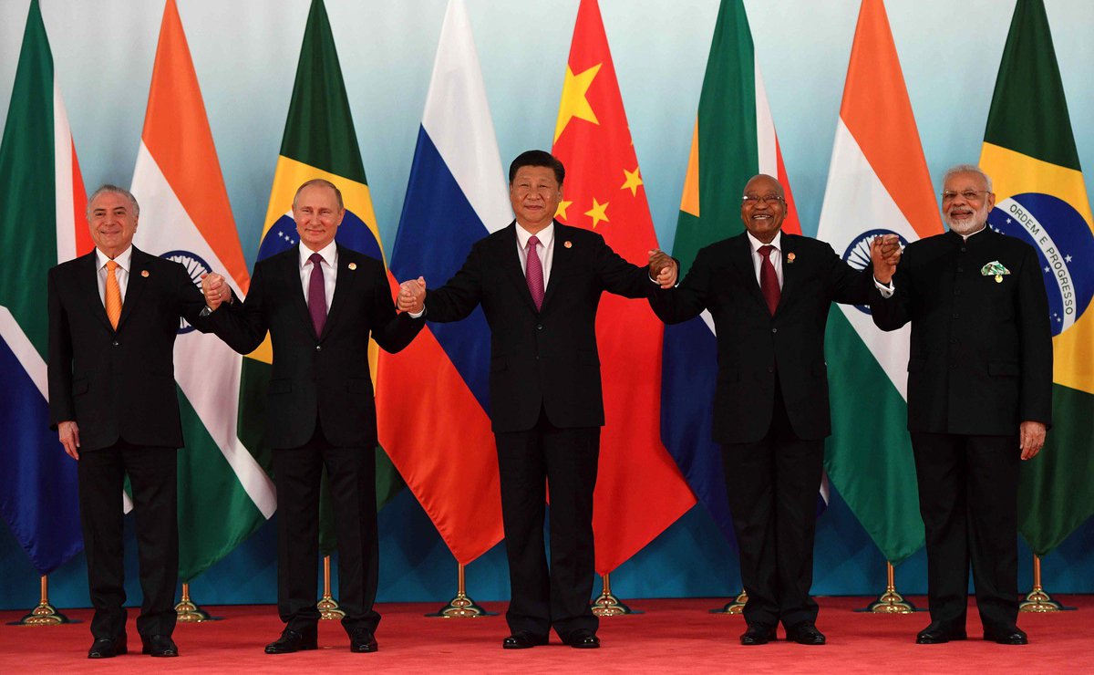 RealJayBuckner's tweet photo. #BRICS chief #PurnimaAnand has announced #Turkey, #Egypt and #SaudiArabia may "very soon" join the #EconomicUnion. Membership is also sought by #Argentina and #Iran. As the organization stands today, it’s comprised of #Brazil, #Russia, #India, #China and #SouthAfrica. [1/2] https://t.co/zEr6g76DL7