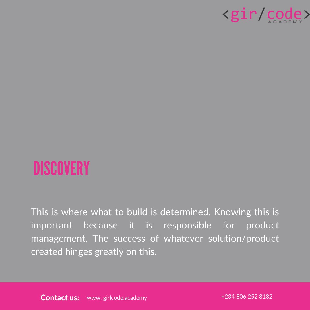 GirlCodeAcademy's tweet image. This Skill basically concerns delivering value to customers, which in turn helps the company get funds. It is about solving users&apos; problems and getting it right sets your career on the right track.

#girlpower #gircode #Girlcodeacademy 
#productdevelopment #productmangement