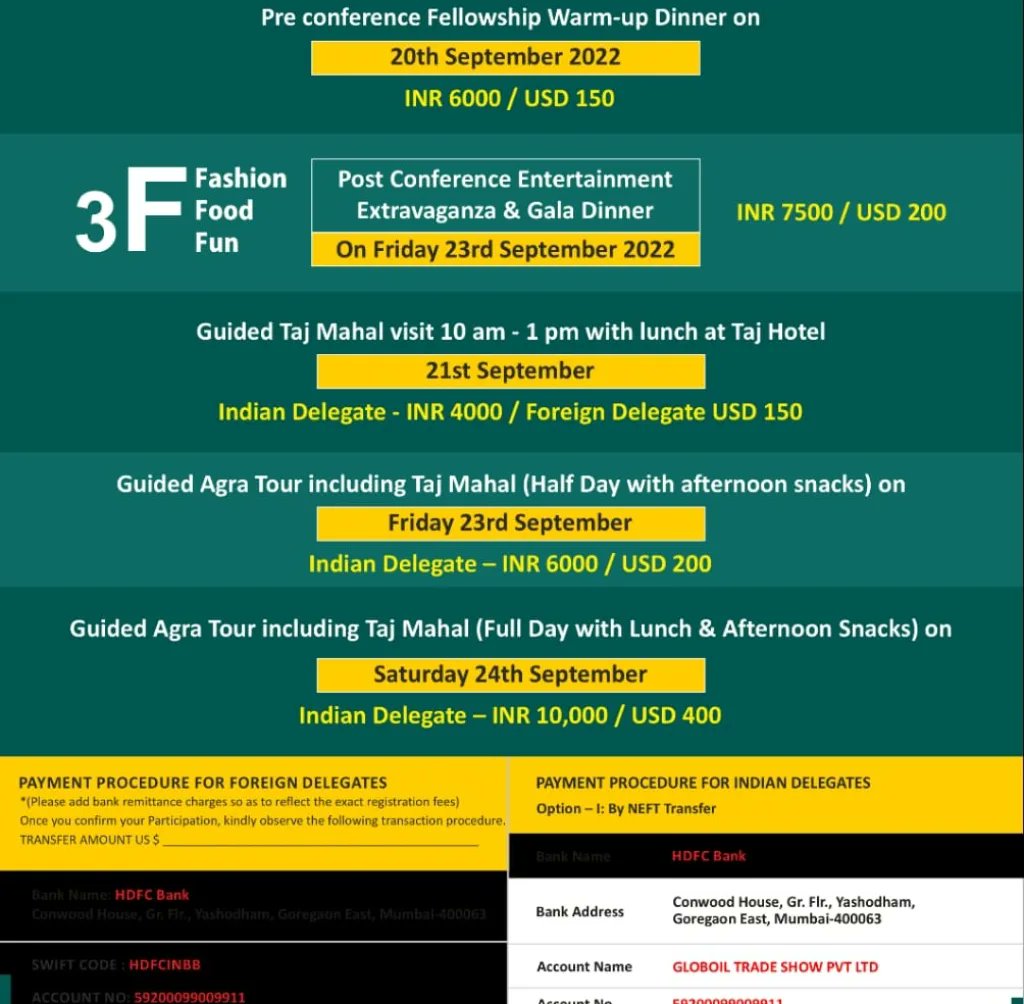 kjkrishimedia's tweet photo. Globoil India - 2022

Home to one of the Seven Wonders of the World, the Taj Mahal will be the Host City for Globoil INdia 2022.

#Register_Now:

Mobile: 9833855566, 9833755566
Email: events@teflas.com
https://t.co/VcObWx5CEr
https://t.co/Majd9xvHVL

#globoil #goobaloil https://t.co/MNCI909gbA