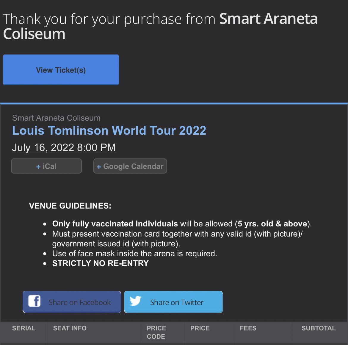 darkpalaces's tweet photo. LOUIS TOMLINSON CONCERT TICKET GIVEAWAY.
i’m giving away one #LTWTManila VIP STANDING ticket for July 16th 
rules-
retweet.
comment the tag #LTWTManila with your favorite louis picture. 
GOODLUCK EVERYONE 💗 https://t.co/sywpdSx72R