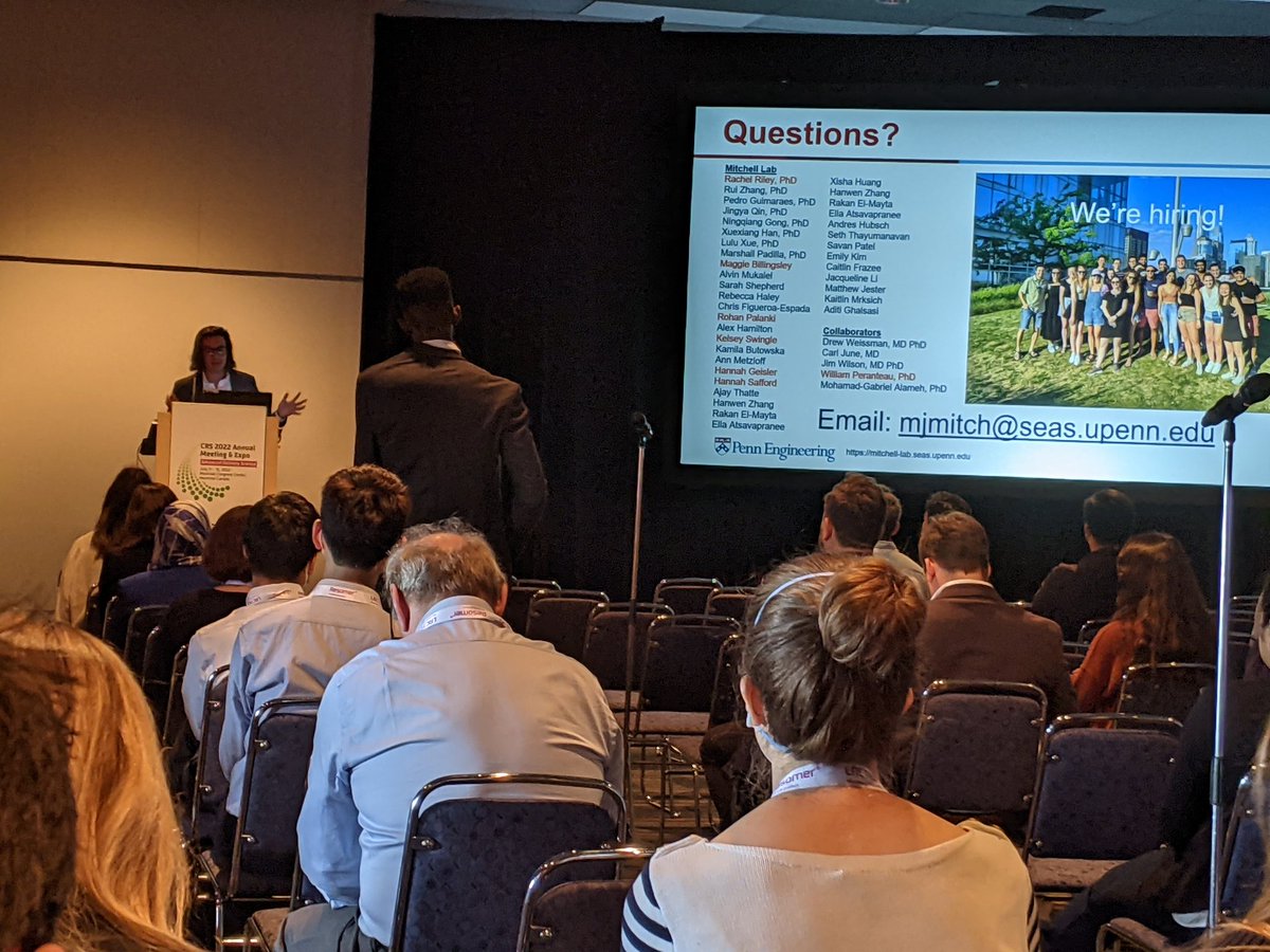 Assaf Zinger (@zingerassaf) on Twitter photo <a href="/MJMitchell_Lab/">Mike Mitchell</a> opens the day with brilliant talk on LNP therapies for treating disease before birth 👏
And he is hiring! What are you waiting for ?! 👇
<a href="/CRSScience/">Controlled Release Society</a> #crs2022 <a href="/MJMitchell_Lab/">Mike Mitchell</a> opens the day with brilliant talk on LNP therapies for treating disease before birth 👏
And he is hiring! What are you waiting for ?! 👇
<a href="/CRSScience/">Controlled Release Society</a> #crs2022