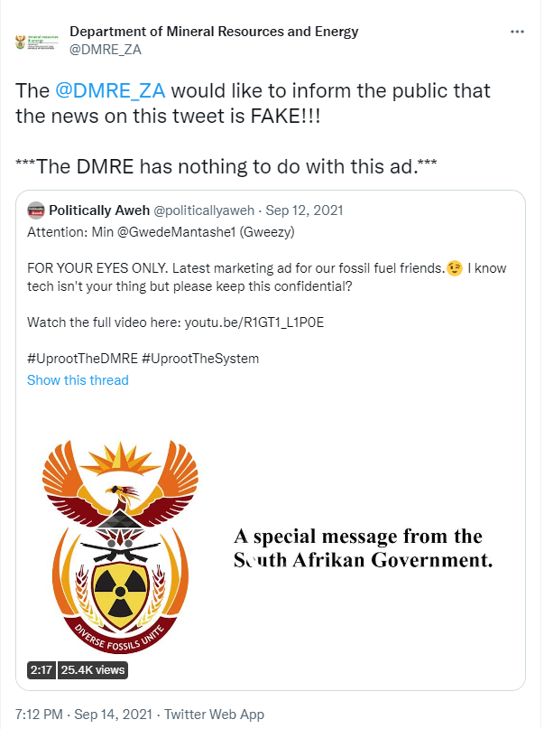 Aweh! Here's what spreading "fake" news gets you - a #SAFTAs16 nomination😂 

Our satirical parody commercial starring <a href="/iamSivN/">Siv Ngesi</a> has made the top 3 in the hotly contested Best Online Content category! 🔥