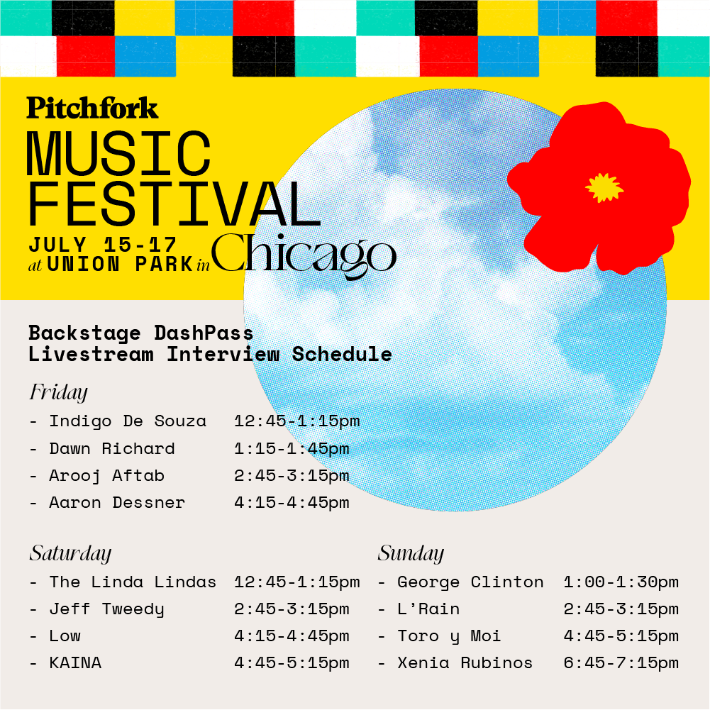 PITCHFORK FESTIVAL LIVE STREAM SCHEDULE