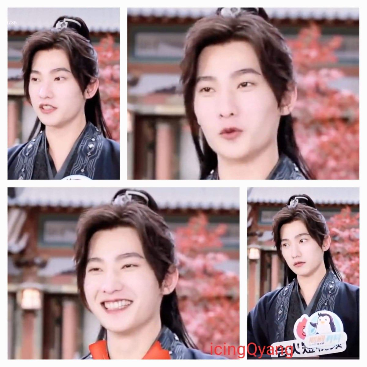 icingquinyang2's tweet photo. #interviewmode #YangYang杨洋 on set while #filming #QieShiTianXia says he is serious about work and filming but when it comes to receiving gifts, he reverts to a little kid excited to play with toys. Ain't he just #adorable ? #cutenessoverload https://t.co/8hnOYLTaLd