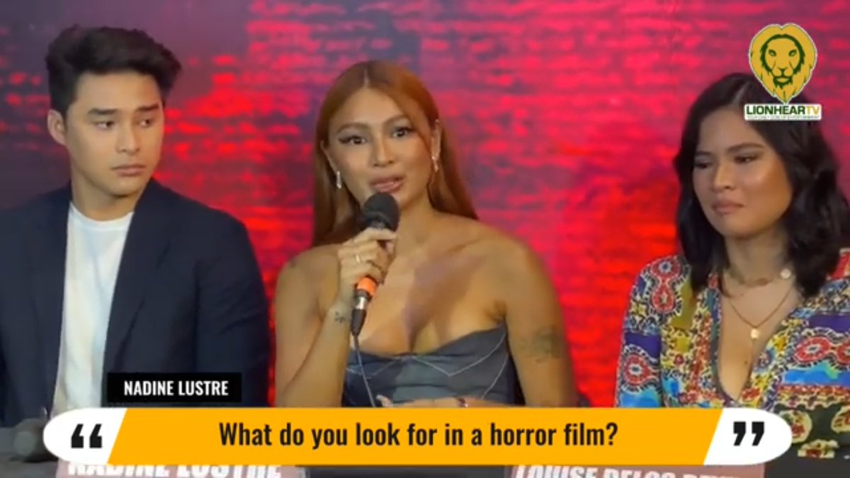 LionhearTVNet's tweet photo. .@hello_nadine recalls her scary experience related to a scene in the horror movie 'Conjuring'
#NadineLustre #Deleter
https://t.co/imWm4oNi0N https://t.co/i0gzphlfmL