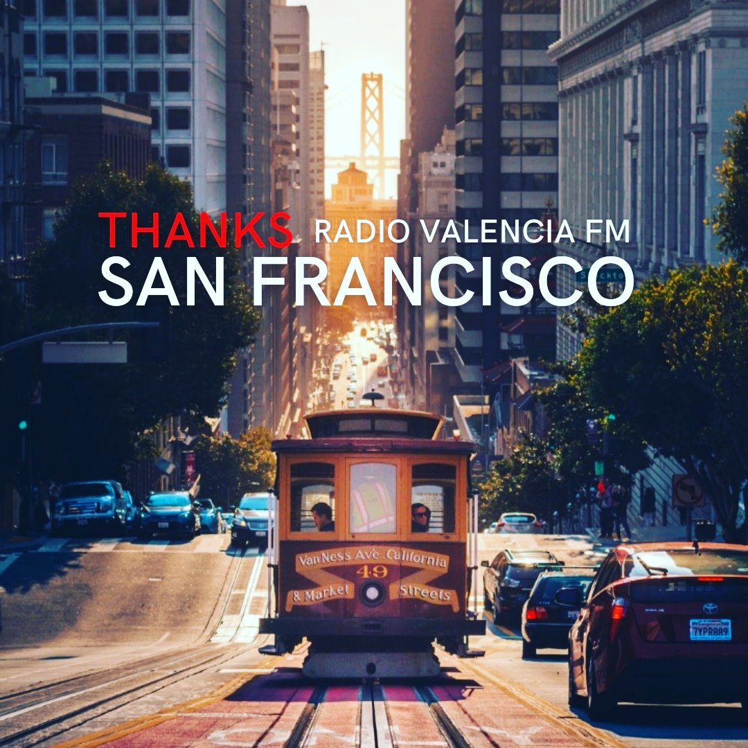 Thanks Radio Valencia FM of 
SAN FRANCISCO 🇺🇸

.
.
.
#radio #bluesmusic #blues #music #rock #rockandroll #dj #sanfrancisco #california #californialove #usa #chicago #memphis #tampabay #florida #play