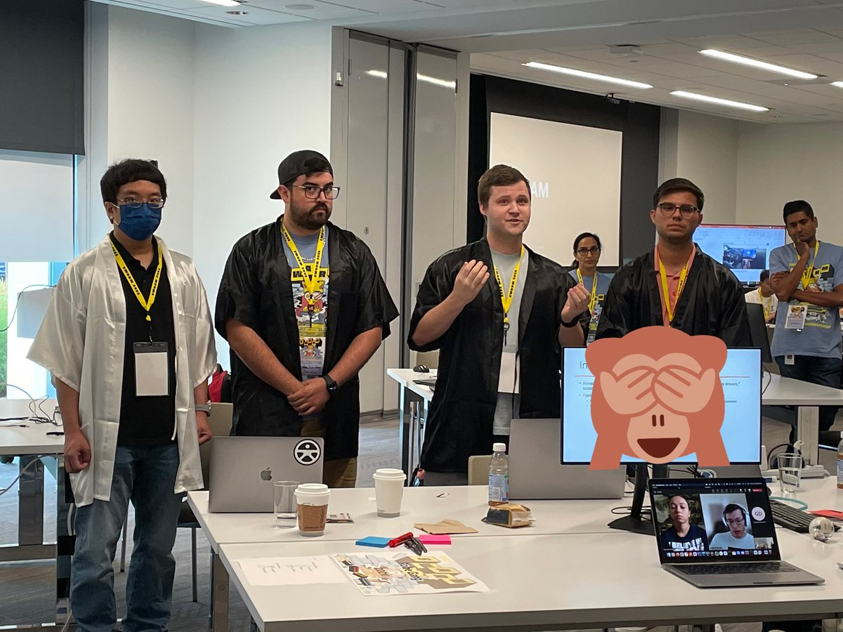 ToyotaConnected's tweet photo. TC’s very own Team Robe Gang created a technology to detect wrong-way driving. The team is a finalist for this year’s #ToyotaSwarm #hackathon. Good luck as we reach the winners toward the end of today. #toyota #engingeering #technology https://t.co/Et5e2ZNvW4