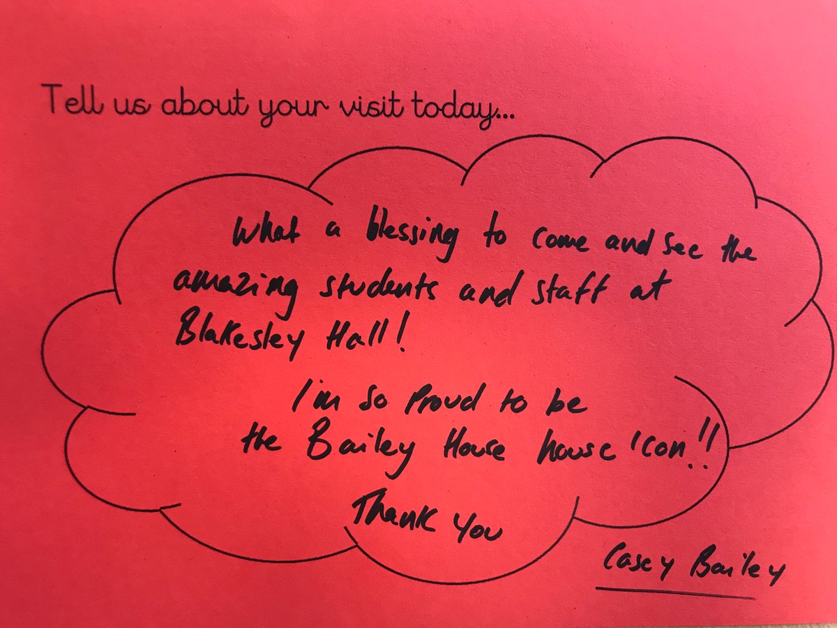 BHPS_1's tweet image. Today we welcomed our Bailey House Icon @MrCaseyBailey Casey met some of our staff including the House Leader&amp;amp;he also met some children in Bailey House.He wrote a fantastic poem for us based on vocabulary the children gave him to describe our school 😃