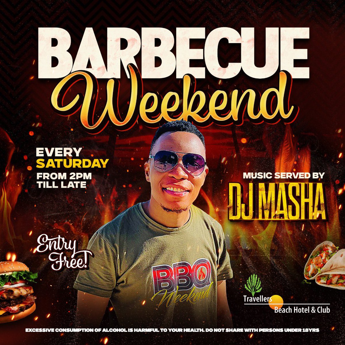 Introducing @barbequeweekend Day time party 🥳🔥🔥 every Saturday from 2pm with @djmashakenya inside @travellersbhc . Bring your Friends! ☀️ 🏖

#BarbecueWeekend #Events254 #254fashion #254publicity #IgersKenya #MagicalKenya #TembeaKenya #Weekend #explorepage