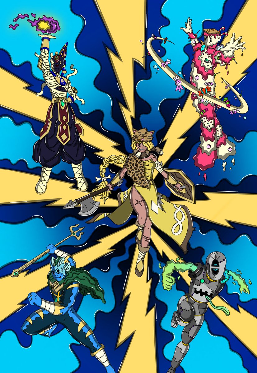 GravilessNFT's tweet image. The voices had now taken shape, and GraviDevil was petrified.
He could not believe his eyes...