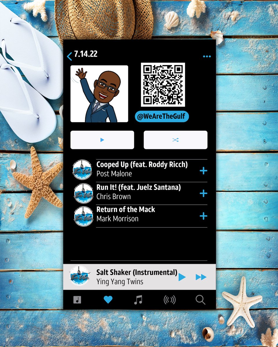 Good Morning FAM!!!

Scan the QR code for 'The Vibe' playlist today. Shout out to Leanne, Crystal, Jimal and Christine for bringing the #BigGulfEnergy today.

#WeAreTheGulf | #ThePremierMarket