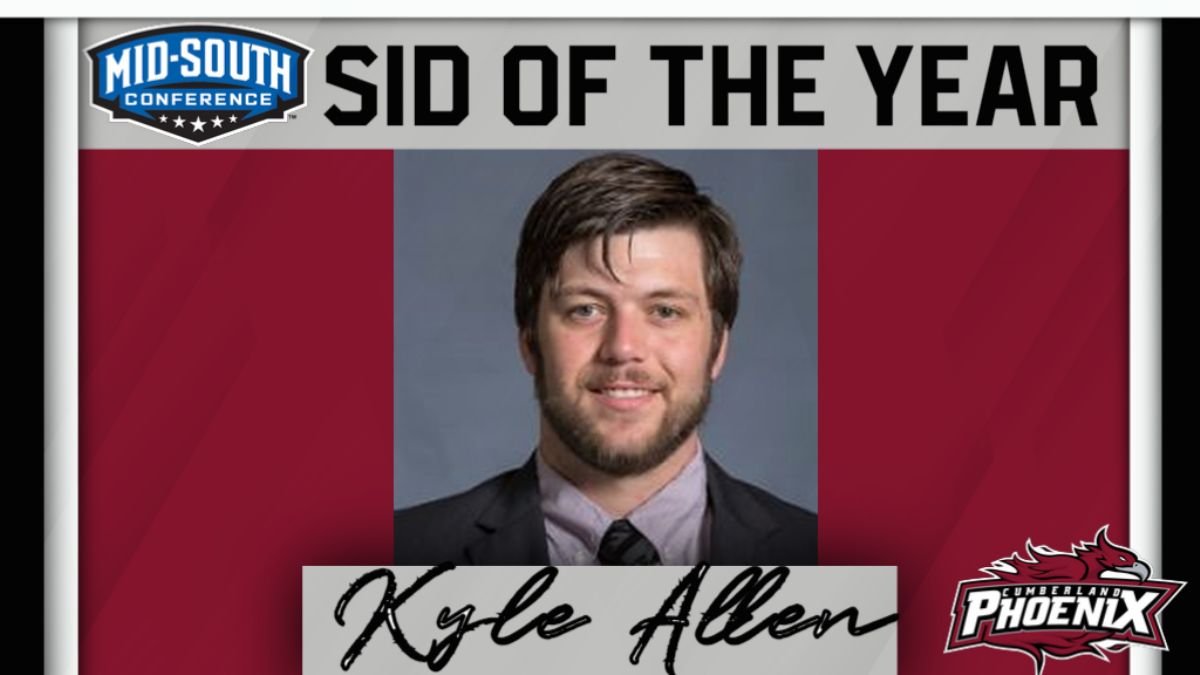 GoCUPhoenix's tweet photo. Congratulations to Kyle Allen on being named the 2021-22 Mid-South Conference Sports Information Director of the Year!! #WeArePhoenix
Release ➡️ https://t.co/qt8mCyzRoB https://t.co/TCq0TfyhY0