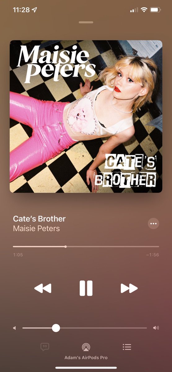 TheAdamReeves's tweet photo. This song has been stuck in my head for 2 days now ๐ I know all the words by heart @maisiehpeters #CatesBrother https://t.co/2v81DnPsUx