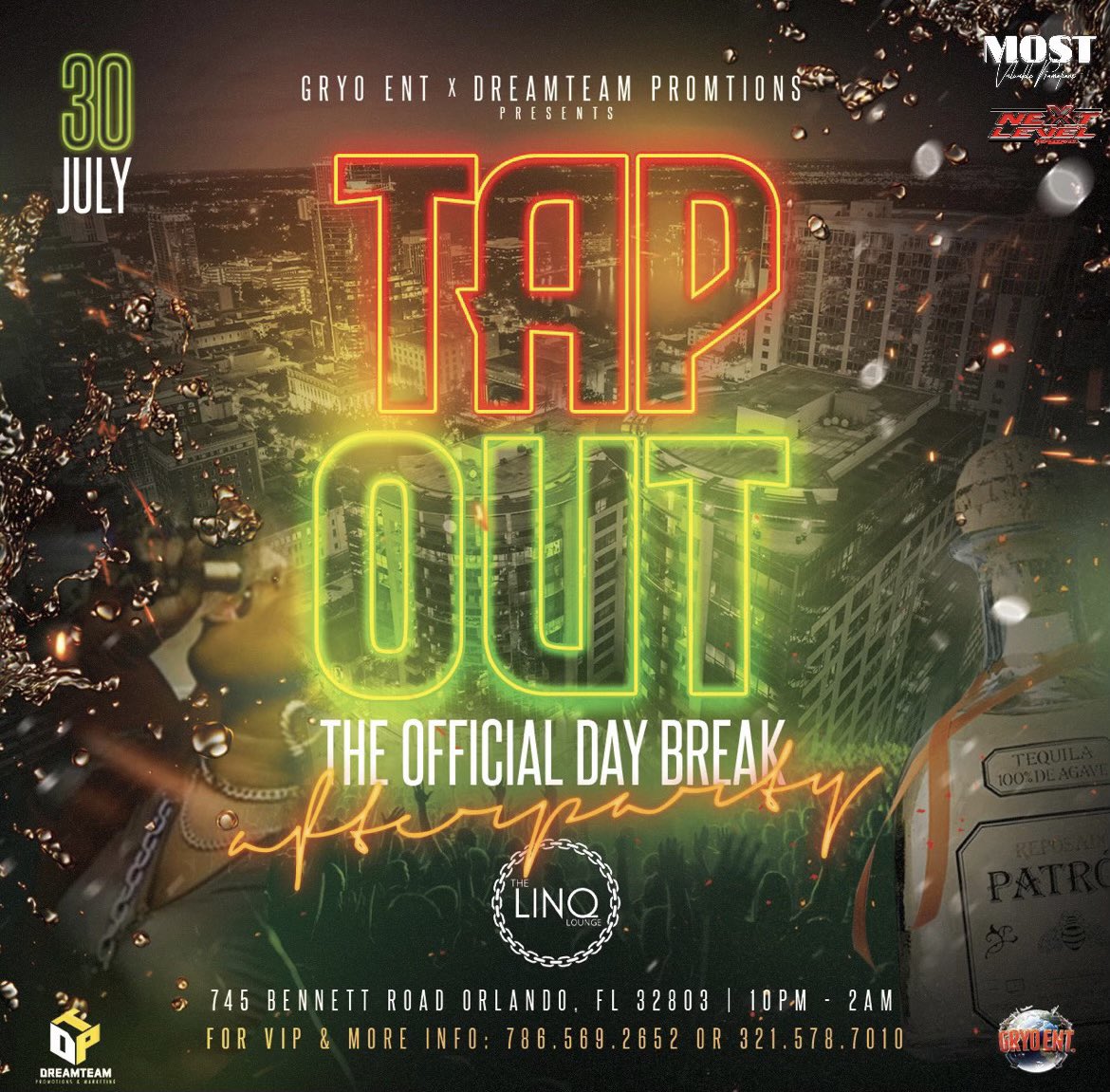 NextLevelPromo_'s tweet image. July 30th ….. Tap Out is Back 📍 Get Ready for the biggest party of the summer 🔥🔥