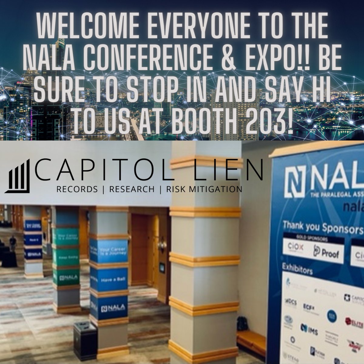 Stop by the booth, enter into a drawing for a $50 Visa Gift Card! #NALA #NALACon22 #NALA2022 #Paralegals #DueDiligence