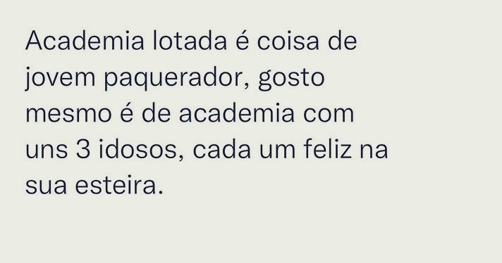 Jbavila33's tweet photo. Bem isso memo, academia cheia não é comigo não 😂 https://t.co/htUJZchlXk