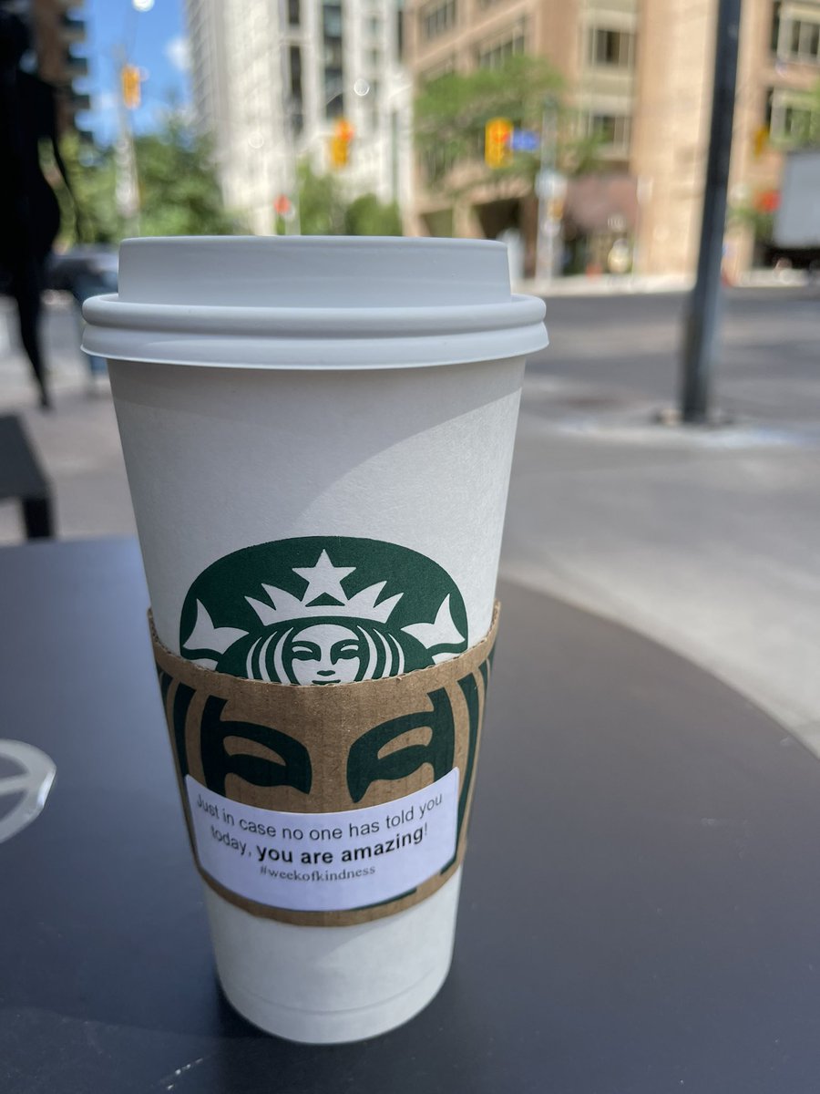 JeffreyLuscombe's tweet photo. Why thank you, Starbucks! #weekofkindness https://t.co/qOEQUBNSRh
