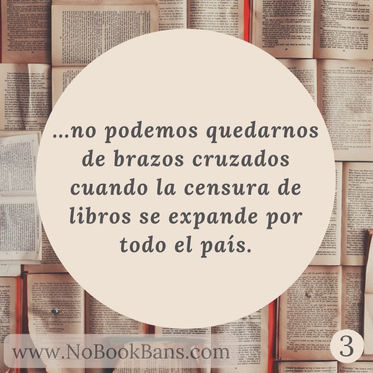 nobookbans's tweet photo. A nuestros colegas en el campo del teatro: @bravelittleco, @D2DreamTheatre, @Off_ThePage, y @TrikeTheatre los invitamos a unirse con nosotros para oponerse a las prohibiciones de libros y examinar su práctica artística ... 1/2 https://t.co/lsB1CYjvJB