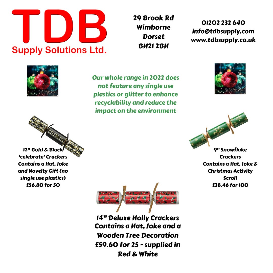 TDBSUPPLY's tweet photo. With a cracker for every colour scheme we will have something to match your theme - head over to our website https://t.co/CavHG0uLKp to check out our range #crackers #colours #itscoming #overhalfwaythere https://t.co/tRvbsGfRc6