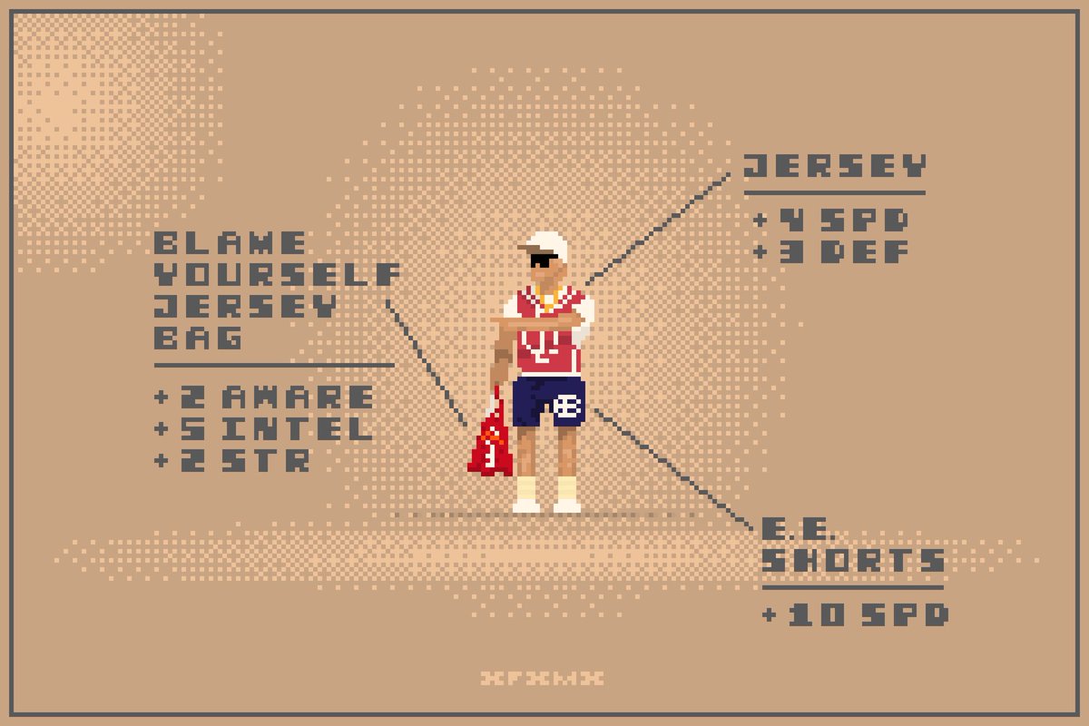 pixelmateria's tweet image. WHAT DO YOU HAVE EQUIPPED?

#pixelart #blameyourself