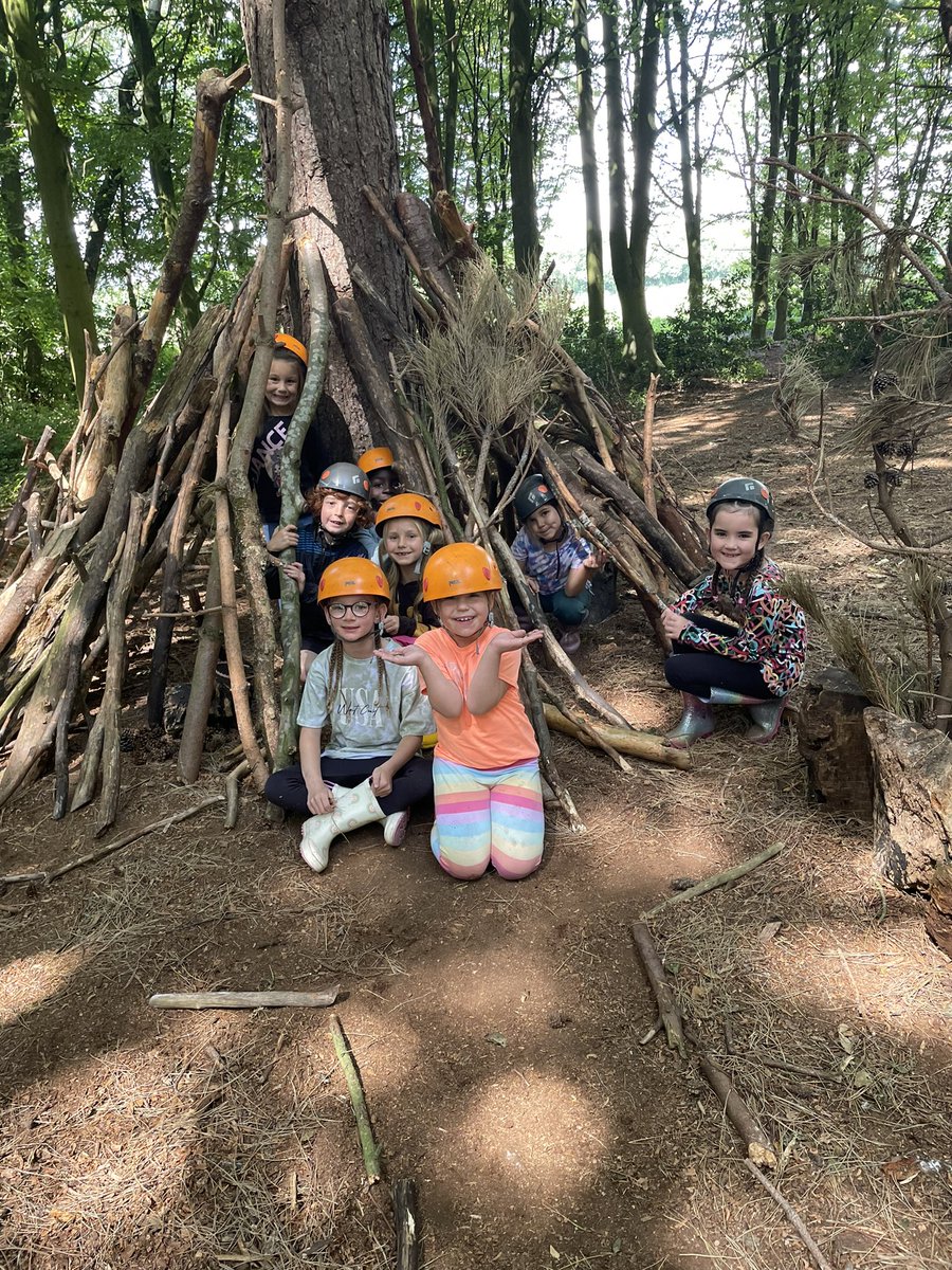 We have had the best day shelter building in the woods! <a href="/CroxtethC/">CroxtethCPS</a>