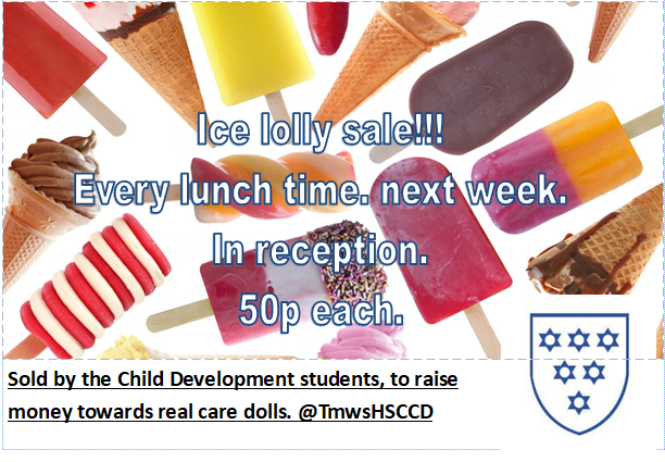 TmwsHSCCD's tweet photo. Please come and help us raise funds for some real care babies in school next week.
We will help you through the heat wave!
#hot #summer #lollies #heatwave #keepcool #TMWS https://t.co/ibfQwBFIwN