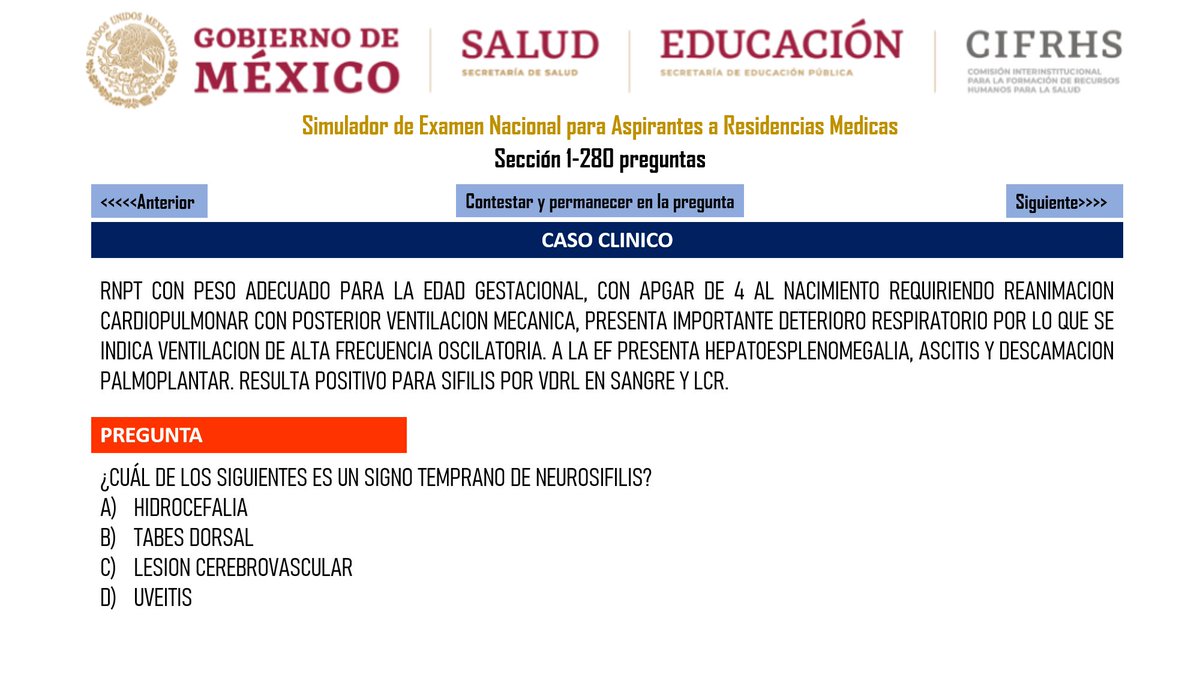 Doctor_GPC's tweet photo. Caso clínico Clásico #ENARM
#ENARM2022 https://t.co/FAuxmIlmZv