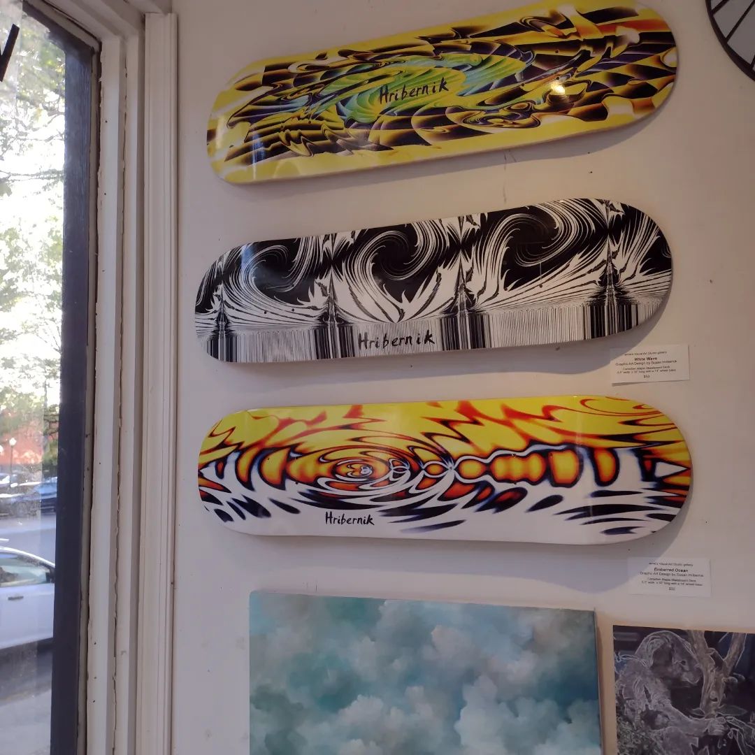 SkateHribernik's tweet photo. Make sure to stop into Visual Art Studio and grab a deck! 208 W. Broad Street! You can also shop online at www://mkt.com/visualartstudiogallery! @visualartstudiogallery @hribernikskateboards @rvafirstfridays @rvamag #visualartstudio #hribernikskateboards #skateboard #art https://t.co/Um9TIJbRHZ