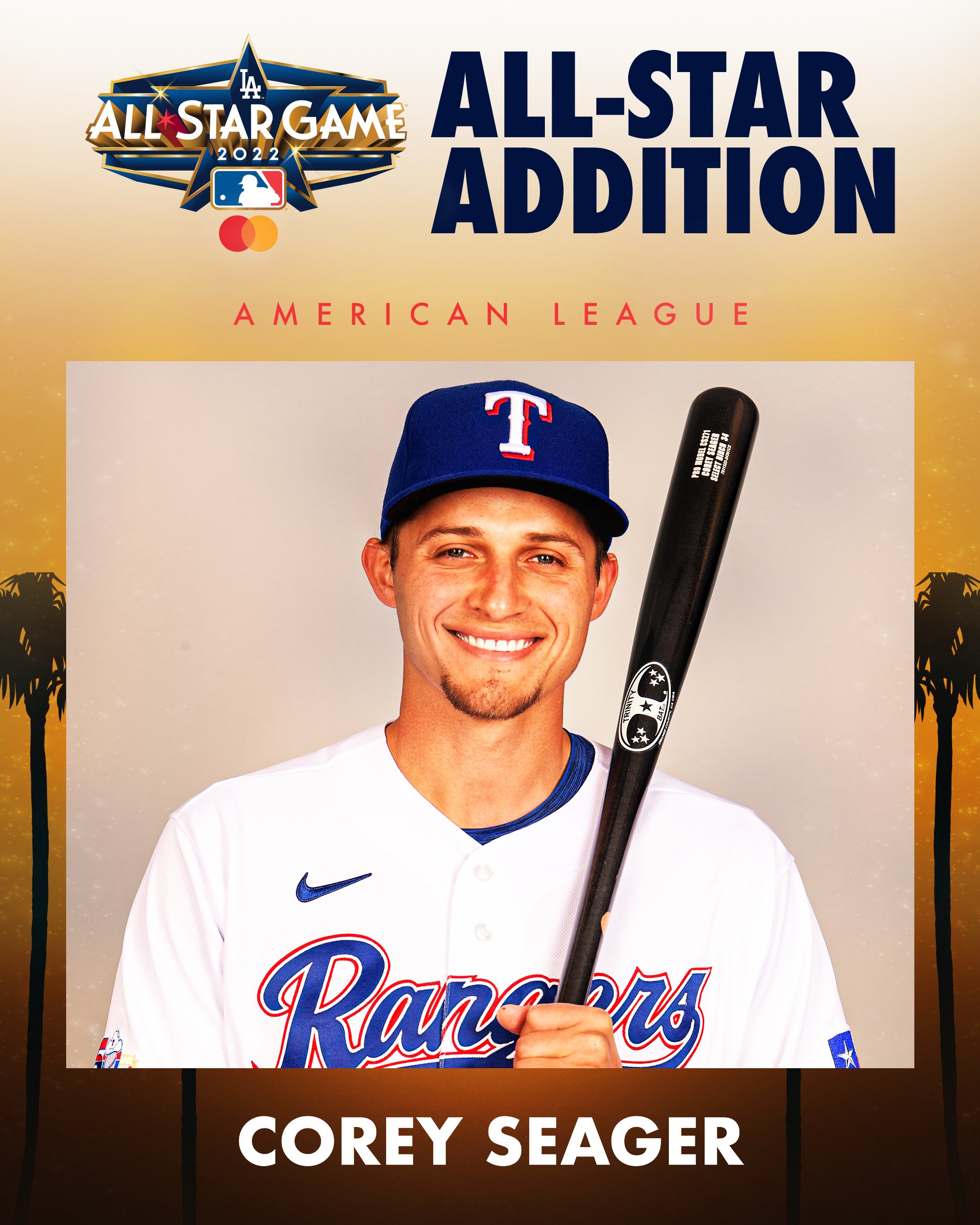 MLB on X: Corey Seager is now an AL All-Star! He will replace OF George  Springer on the roster.  / X