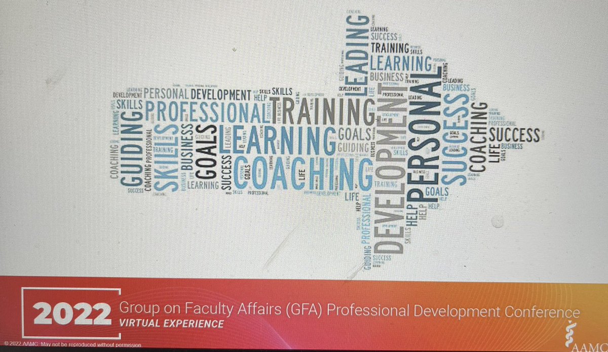 Jamador51's tweet photo. Day 2 #GFA22 #GFATalks focused on REIMAGINE of systems and organizations, especially with well-being, DEI, and promotion and tenure. @FosterFacuty @AAMCProfDev @AAMCtoday. See you tomorrow. https://t.co/jBEv6mtCR8