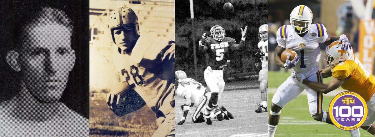 TNTechFootball's tweet photo. TECH FOOTBALL | 100TH ANNIVERSARY: Golden Eagle Football All-100th Anniversary Team selected | READ: https://t.co/wfItfX9tUC #WingsUp #OVCit #OVC75 https://t.co/JQ1eDWXm7e